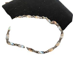 14kt. white gold ankle bracelet